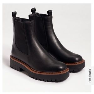Sam Edelman Laguna Black Leather Chelsea boot, worn once! Size 7